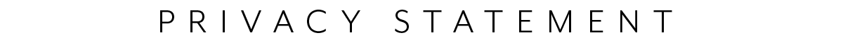 Privacy Statement